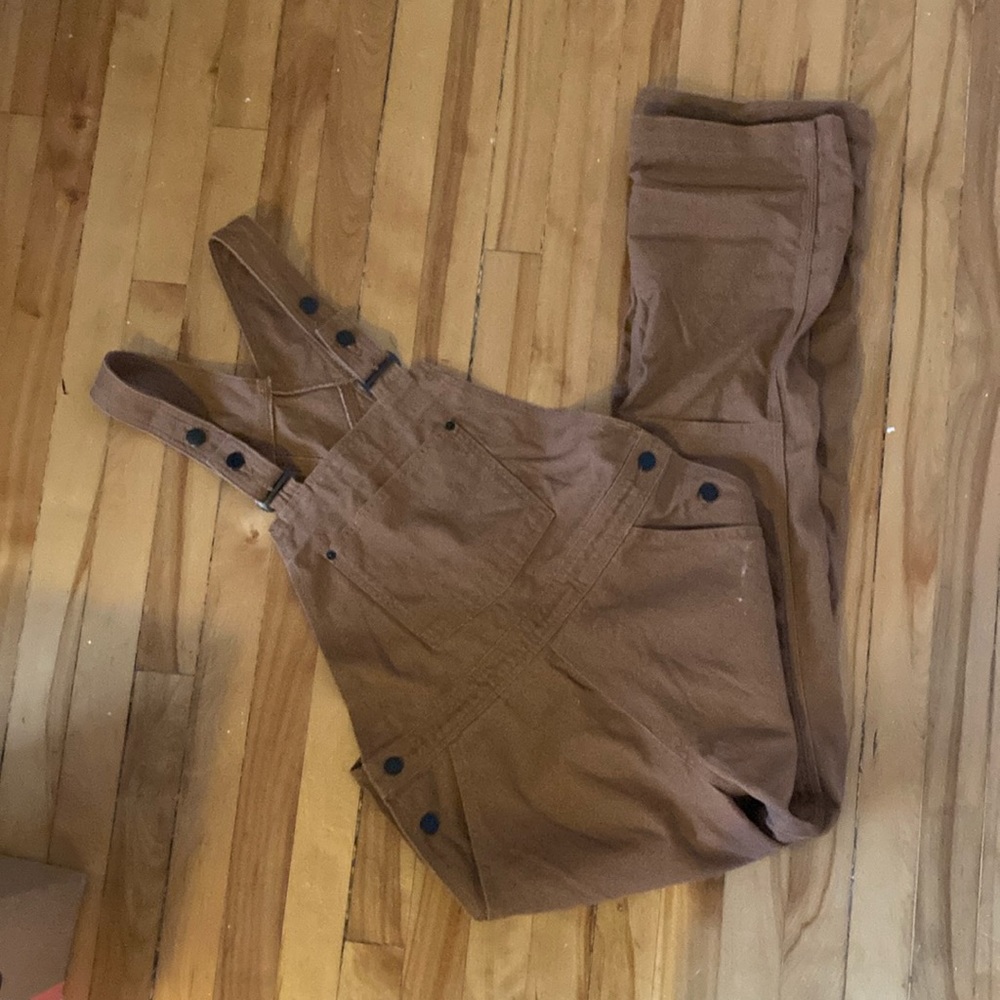 Patagonia Iron Forge Womens Bib Overalls Brown size Medium